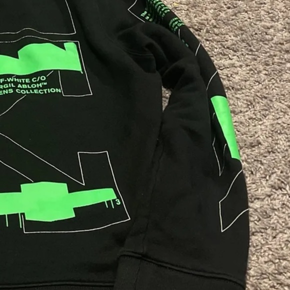 offwhite green incompiuto hoodie - Picture 3 of 15